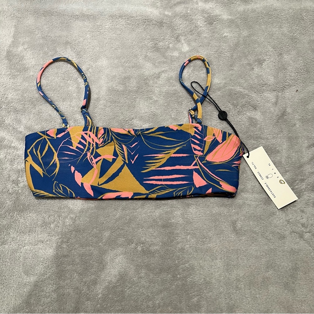 Skatie Swim Annie Top in Anguilla colorway - XS